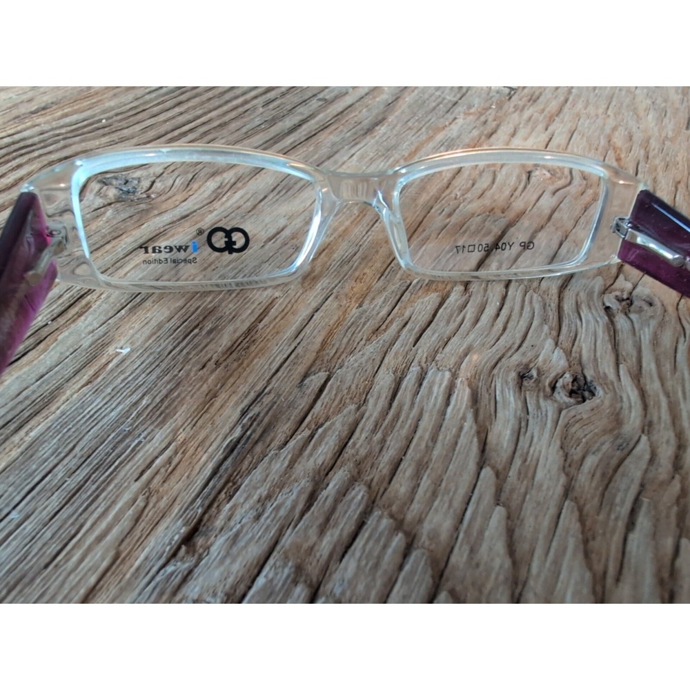 Eyeglasses Frames Purple Bling Studded Gianni Po GP Y04C 50-17-140 Full Rim New - Picture 15 of 16